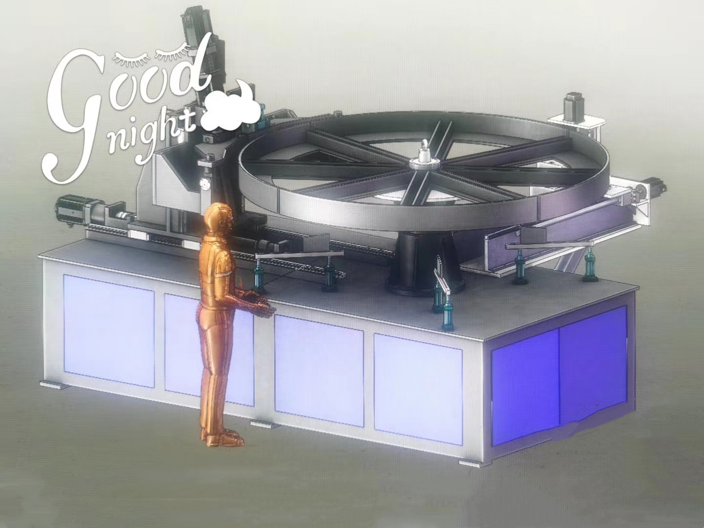 大型(xing)翻邊機(ji) 數控 大(da)直徑篩(shāi)框自動(dong)翻邊機(jī) 2500型